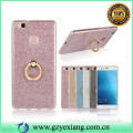 bling bling glitter case for huawei p9 lite back cover with ring holder